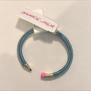 Blue Betsey Johnson Pencil Bracelet